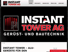 Tablet Screenshot of instanttower.ch